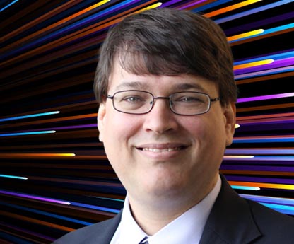 Headshot of Marty Kelly, Sr. Director of Curriculum Development, and FlexPoint and ASU GSV Summit logos