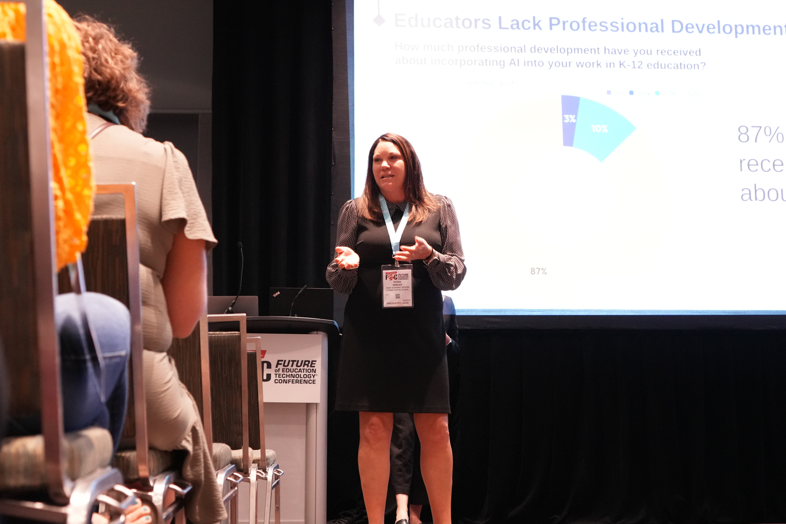 Robin Winder, Chief Academic Officer, presents at FETC 2024